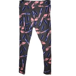 Plus size Lularoe lipstick leggings-